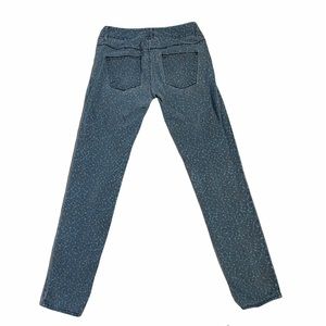 Silence + Noise skinny twig leopard print jeans size 27